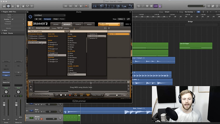 COMPOSING AND MIXING WITH EZDRUMMER 2.