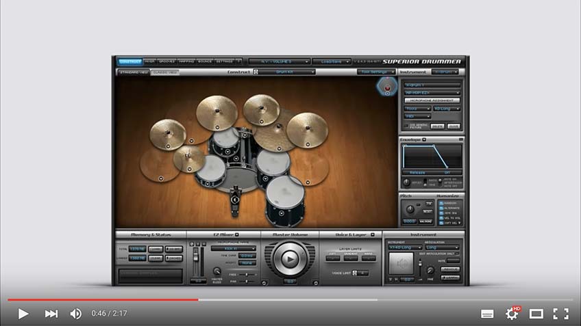 Layer sounds with x-drums.