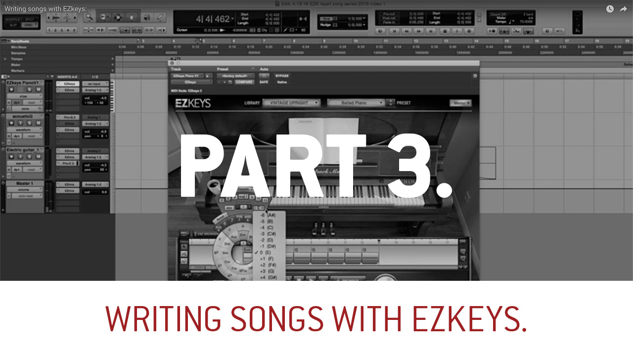 Writing songs with EZkeys: EP. 3.