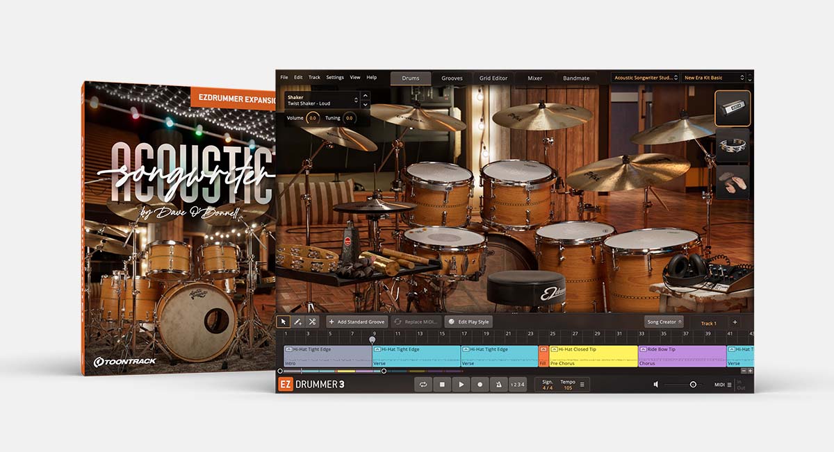 Acoustic Songwriter EZX | EZdrummer & Superior Drummer expansion