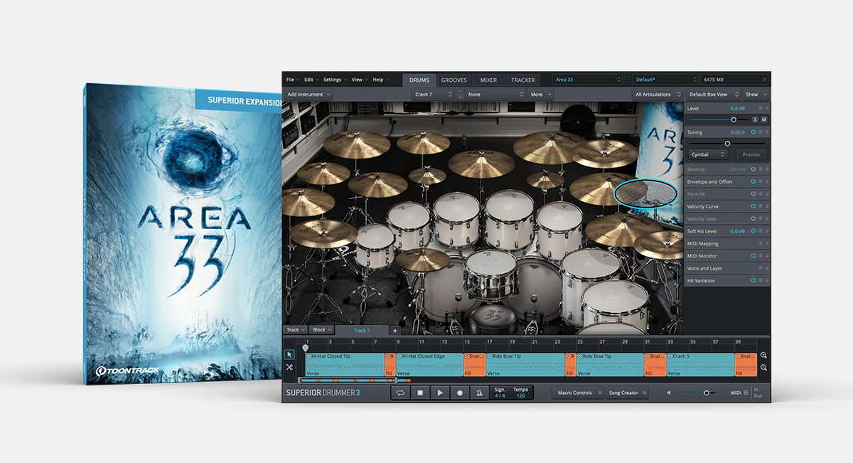 Area 33 SDX | Superior Drummer expansion | Toontrack