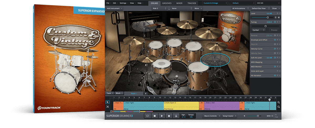 Custom & Vintage SDX | Superior Drummer expansion | Toontrack