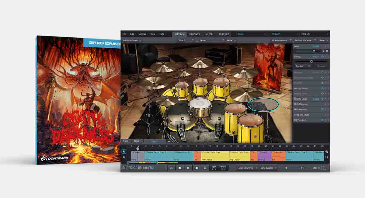 Death & Darkness SDX | Superior Drummer expansion | Toontrack
