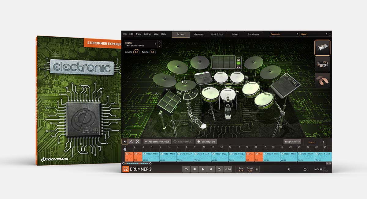 邦楽 EZ Electronic EZX | EZdrummer & Superior Drummer expansion | Toontrack
