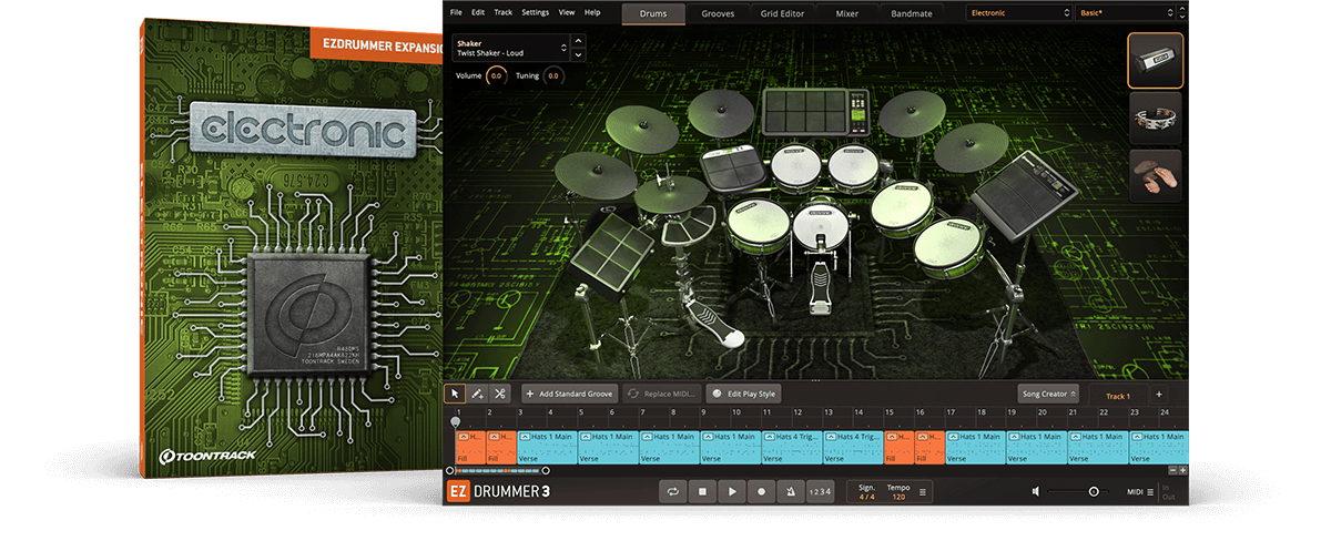 Electronic EZX | EZdrummer & Superior Drummer expansion | Toontrack