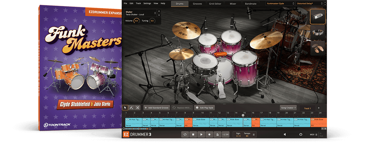 サイン入りThe FunkMasters Come Get Summa This Funkmasters EZX | EZdrummer & Superior Drummer expansion | Toontrack