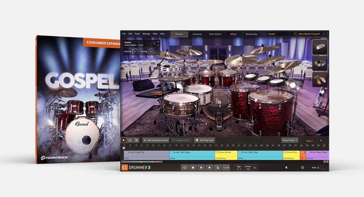 Gospel EZX | EZdrummer & Superior Drummer expansion | Toontrack
