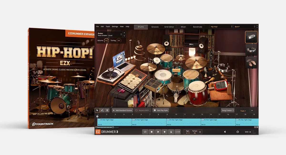 Hip-Hop! EZX | EZdrummer & Superior Drummer expansion | Toontrack