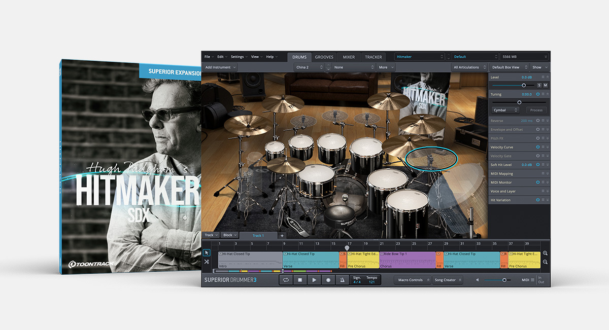 Hitmaker SDX | Superior Drummer expansion | Toontrack