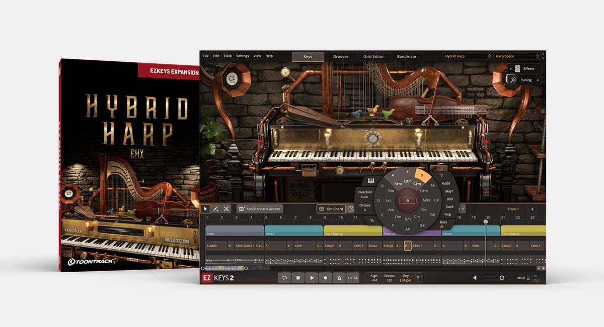 Hybrid Harp EKX | EZkeys expansion | Toontrack