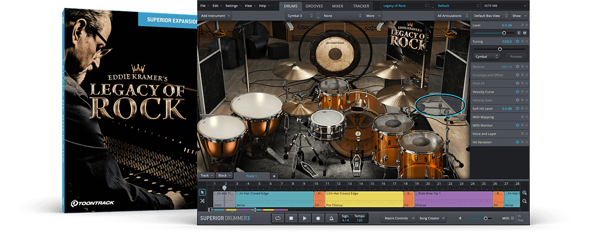 Legacy of Rock SDX | Superior Drummer expansion | Toontrack