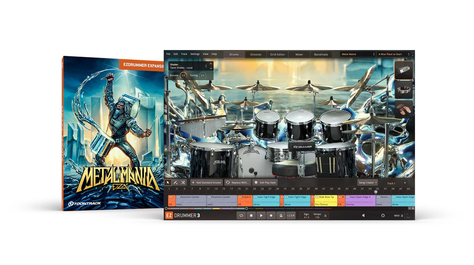 (2) EMMURE 2枚セット メタルコア Metal Mania EZX | EZdrummer & Superior Drummer expansion | Toontrack