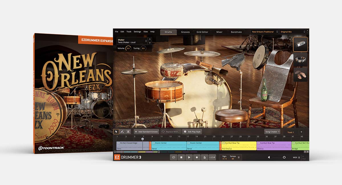 New Orleans EZX | EZdrummer & Superior Drummer expansion | Toontrack