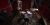 The purple Post-Punk Kit set up with cymbals and microphones in the recording studio.