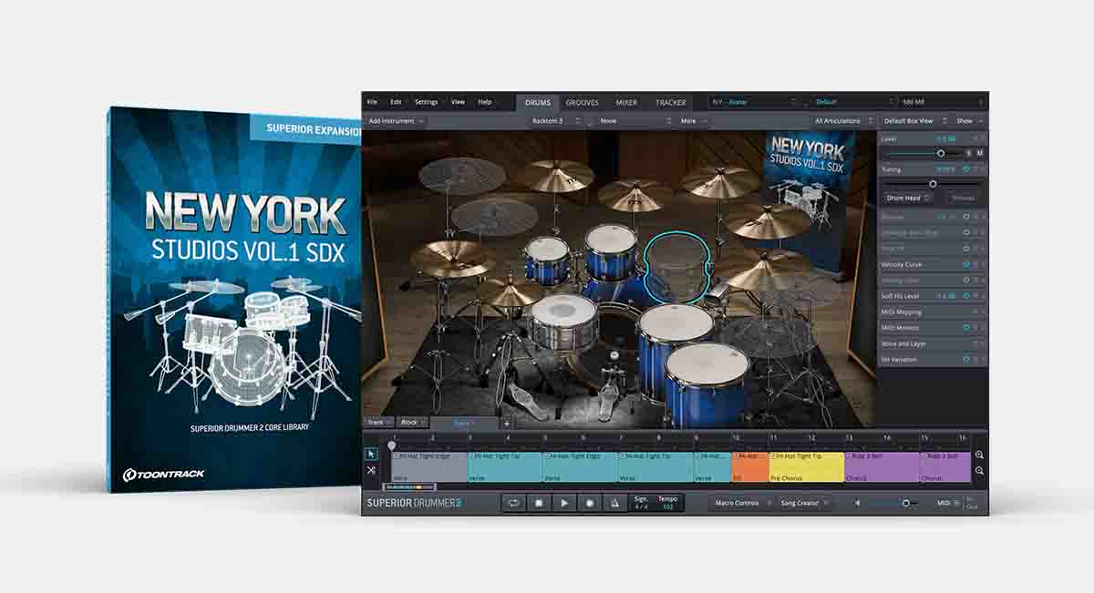 New York Studios Vol.1 SDX | Superior Drummer expansion | Toontrack