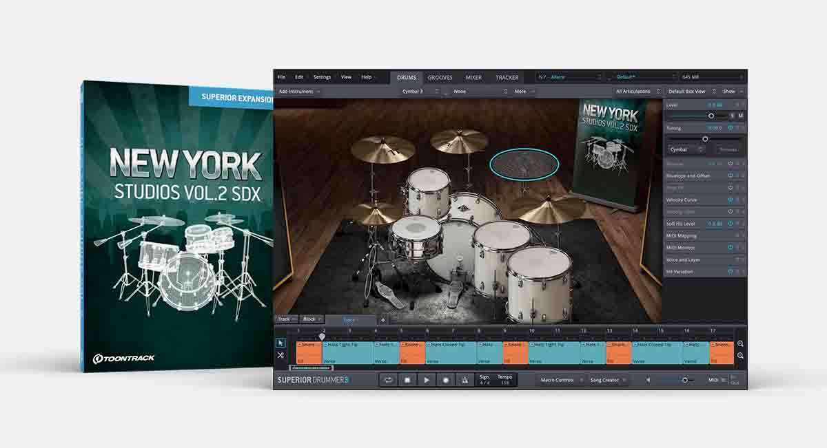 New York Studios Vol.2 SDX | Superior Drummer expansion | Toontrack
