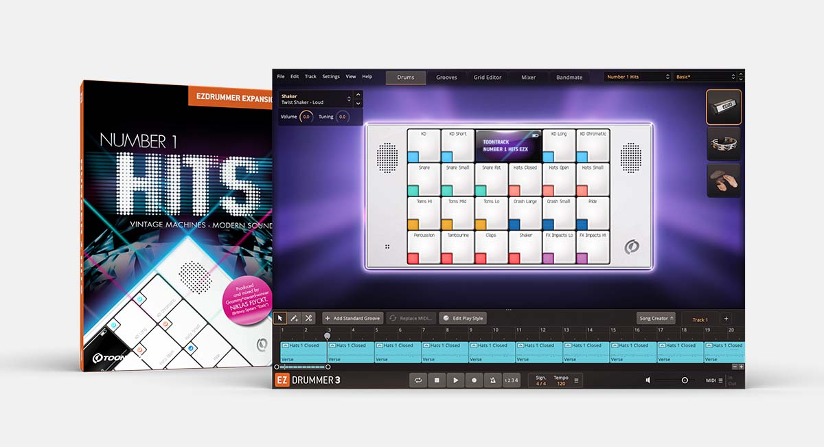 Number 1 Hits EZX | EZdrummer & Superior Drummer expansion | Toontrack