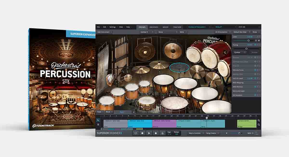 Orchestral Percussion SDX | Superior Drummer expansion | Toontrack
