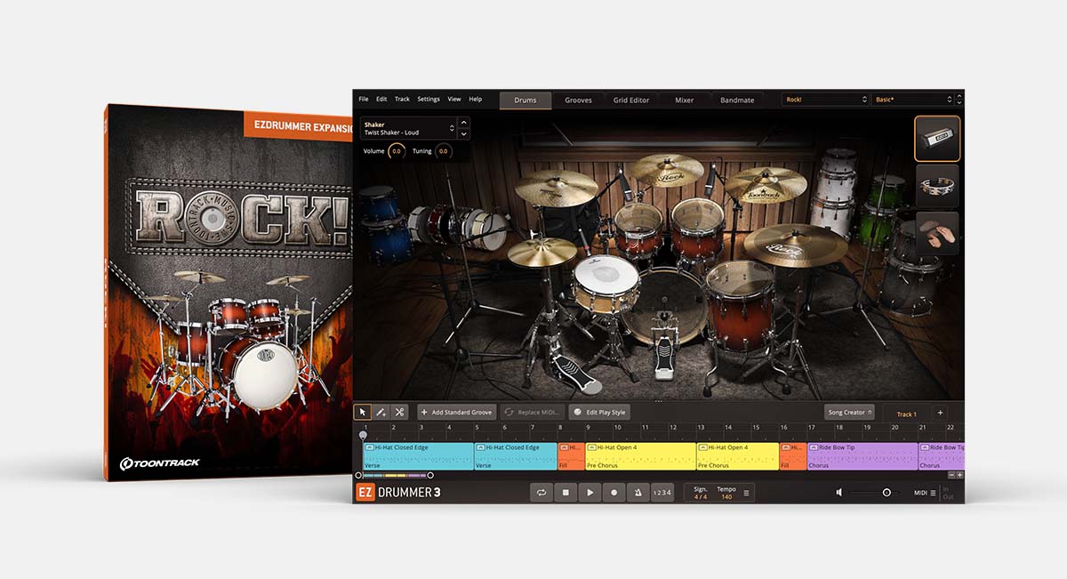『rockです』 Rock! EZX | EZdrummer & Superior Drummer expansion | Toontrack