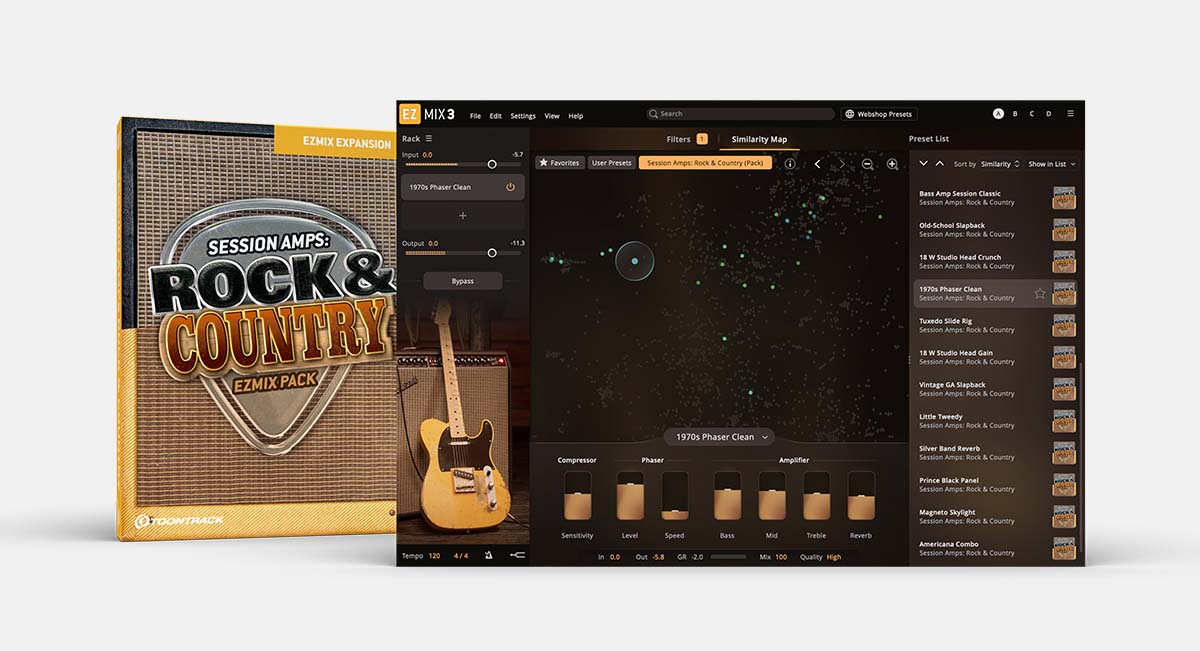 Session Amps: Rock & Country EZmix Pack | EZmix expansion | Toontrack
