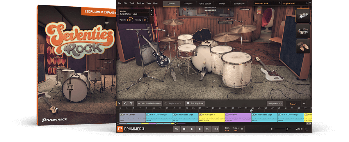 Seventies Rock EZX | EZdrummer & Superior Drummer expansion