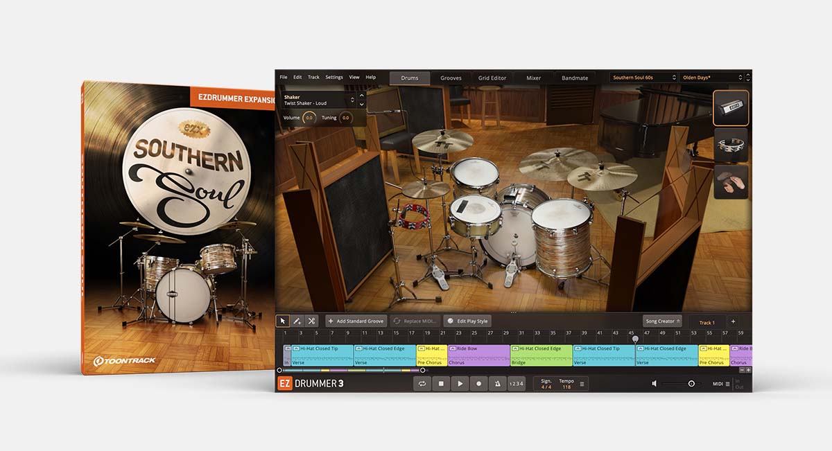 Southern Soul EZX | EZdrummer & Superior Drummer expansion | Toontrack