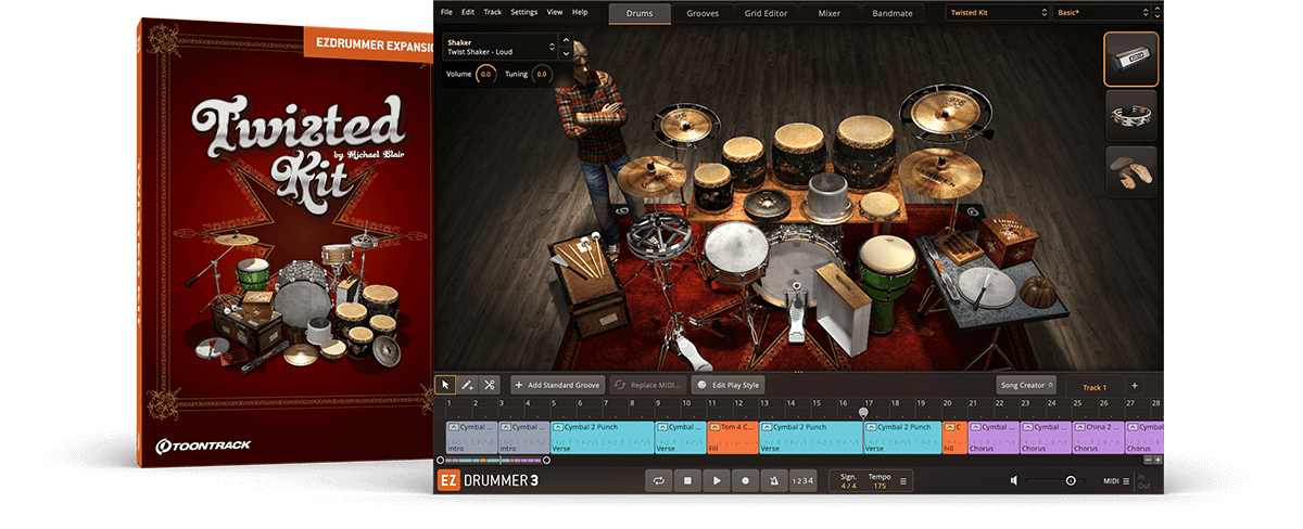 Twisted Kit EZX | EZdrummer & Superior Drummer expansion | Toontrack
